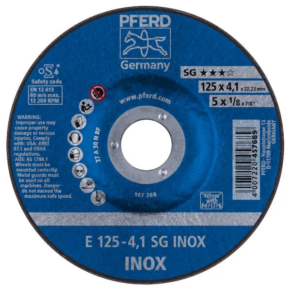 Mole da sbavo E 125-4,1 SG INOX Mole da sbavo E 125-4,1 SG INOX