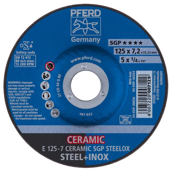 Mole da sbavo E 125-7 CERAMIC SGP STEELOX
