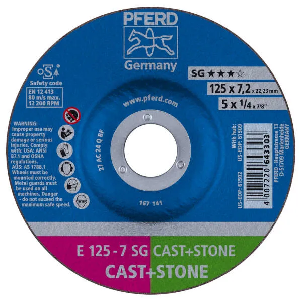 Mole da sbavo E 125-7 SG CAST+STONE Mole da sbavo E 125-7 SG CAST+STONE