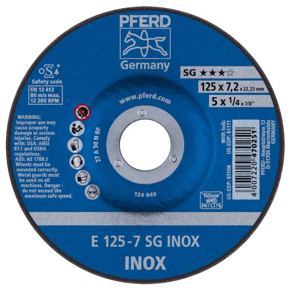 Mole da sbavo E 125-7 SG INOX Mole da sbavo E 125-7 SG INOX