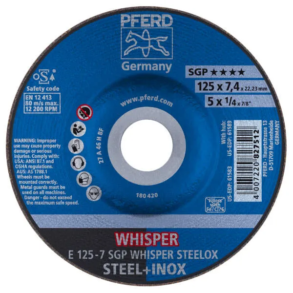 Mole da sbavo E 125-7 SGP WHISPER STEELOX