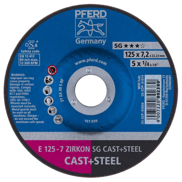 Mole da sbavo E 125-7 ZIRKON SG CAST+STEEL