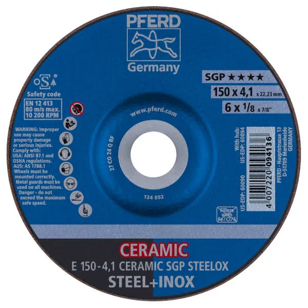 Mole da sbavo E 150-4,1 CERAMIC SGP STEELOX