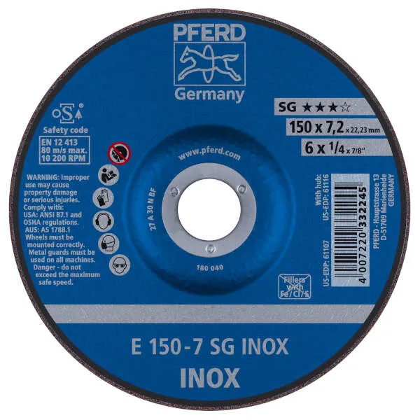 Mole da sbavo E 150-7 SG INOX Mole da sbavo E 150-7 SG INOX