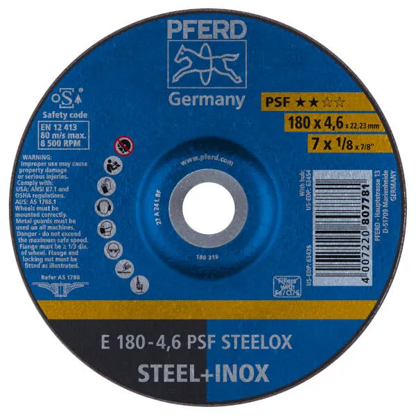 Mole da sbavo E 180-4,6 PSF STEELOX