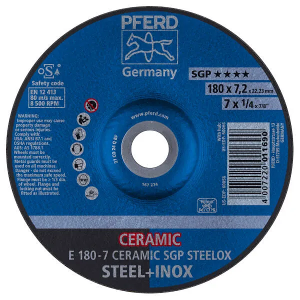 Mole da sbavo E 180-7 CERAMIC SGP STEELOX