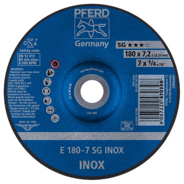 Mole da sbavo E 180-7 SG INOX Mole da sbavo E 180-7 SG INOX