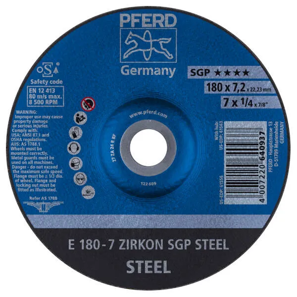 Mole da sbavo E 180-7 ZIRKON SGP STEEL Mole da sbavo E 180-7 ZIRKON SGP STEEL