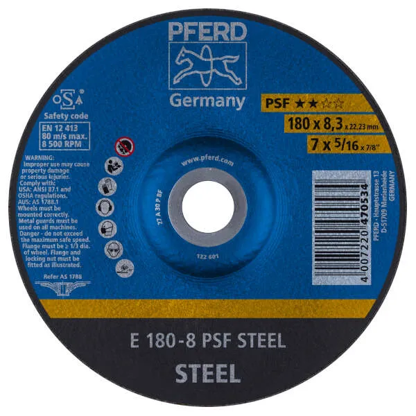 Mole da sbavo E 180-8 PSF STEEL