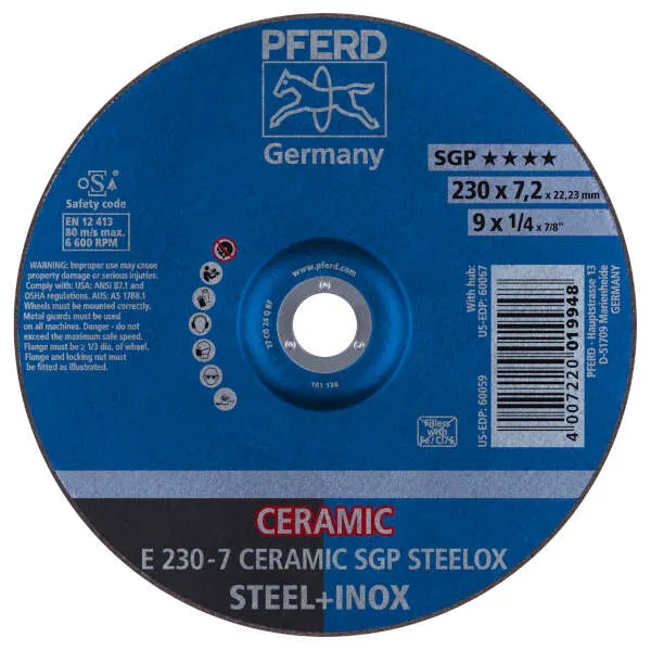 Mole da sbavo E 230-7 CERAMIC SGP STEELOX