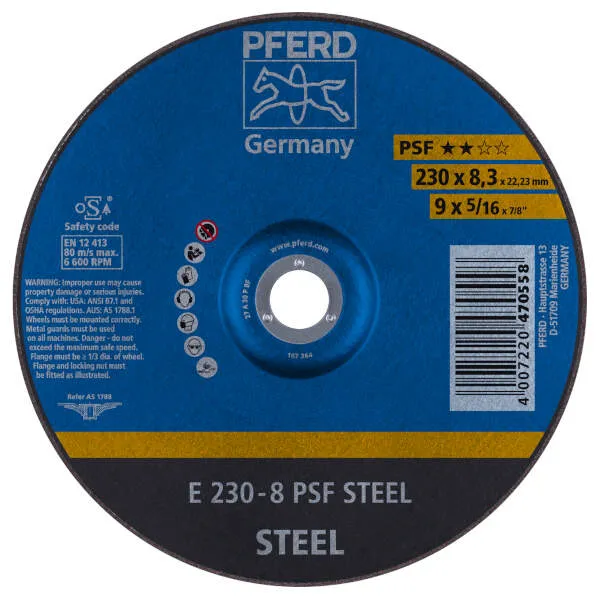 Mole da sbavo E 230-8 PSF STEEL