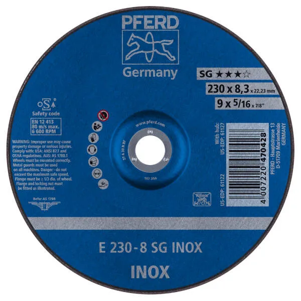 Mole da sbavo E 230-8 SG INOX