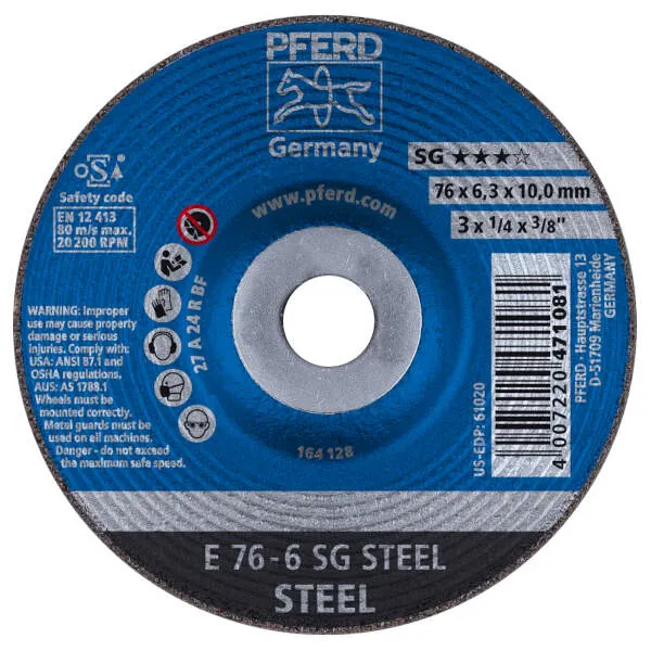 Mole da sbavo E 76-6 SG STEEL/10,0 Mole da sbavo E 76-6 SG STEEL/10,0