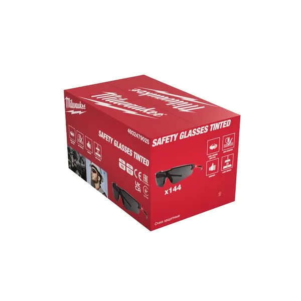 Occhiale di sicur. anti-appan/graffio 144pz scure Occhiale di sicur. anti-appan/graffio 144pz scure