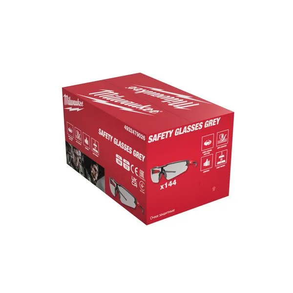 Occhiale di sicur. anti-appan/graffio 144pz grigie