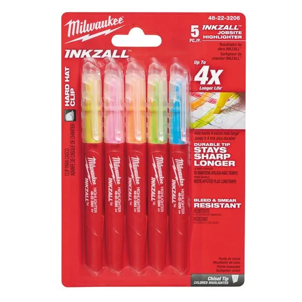 Pennarello evidenziatore Set colorati 5 pz