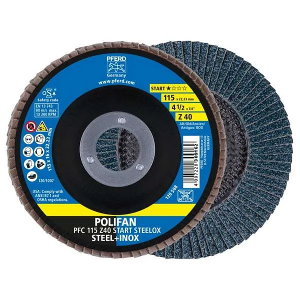 Disco lamellare Polifan PFC 115 Z 40 START STEELOX Disco lamellare Polifan PFC 115 Z 40 START STEELOX