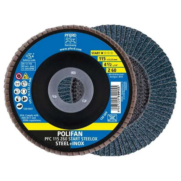 Disco lamellare Polifan PFC 115 Z 60 START STEELOX Disco lamellare Polifan PFC 115 Z 60 START STEELOX