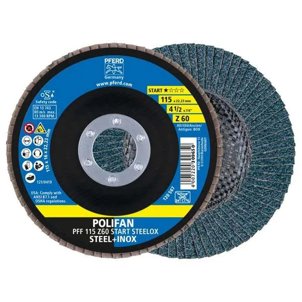 Disco lamellare Polifan PFF 115 Z 60 START STEELOX Disco lamellare Polifan PFF 115 Z 60 START STEELOX