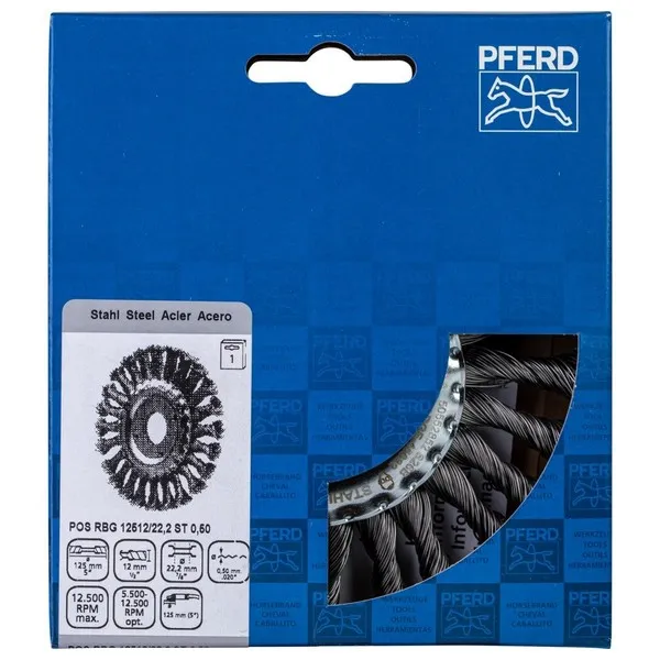Spazzola a disco RBG  125x12x22,2 ST 0,50 BL.
