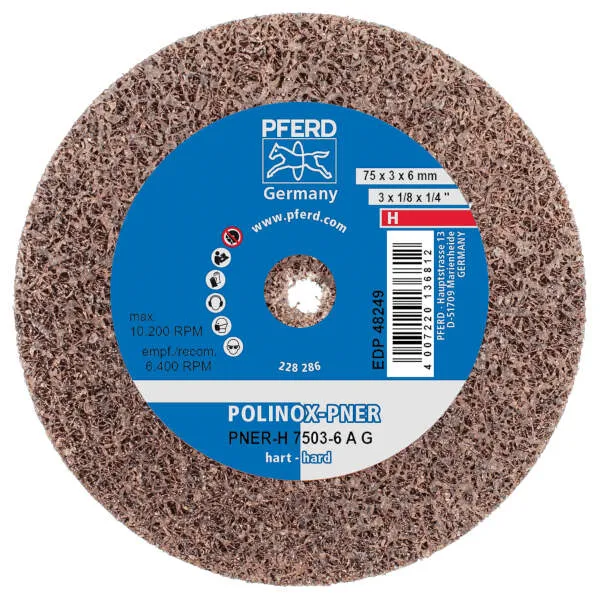 Ruota abrasiva compatta PNER-H 7503-6 A G