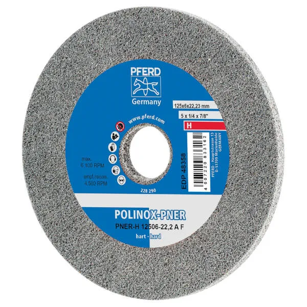 Ruote abrasive compatte PNER-H 12506-22,2 A F
