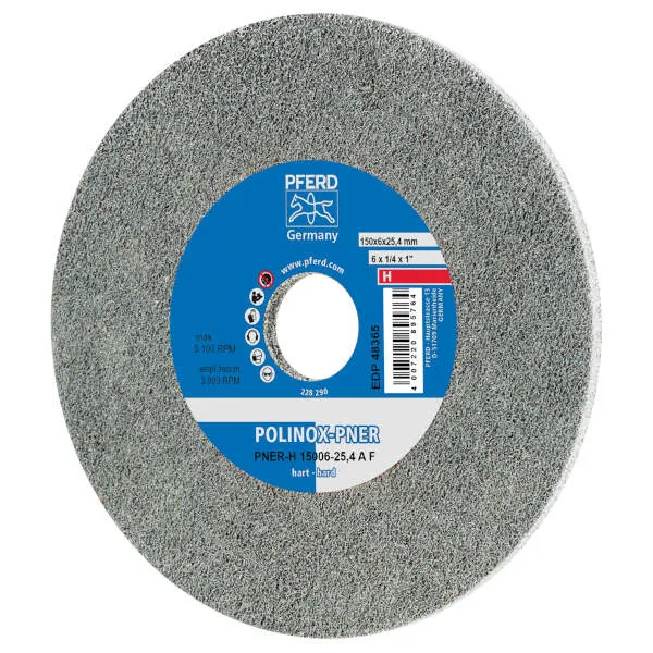 Ruote abrasive compatte PNER-H 15006-25,4 A F