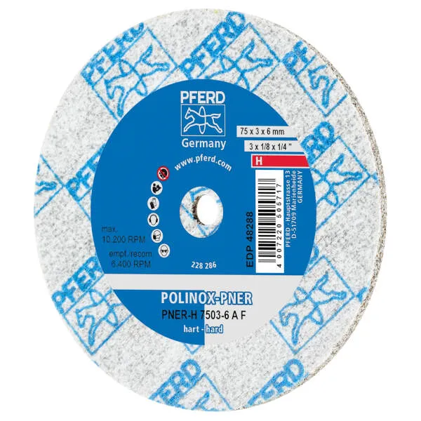 Ruote abrasive compatte PNER-H 7503-6 A F