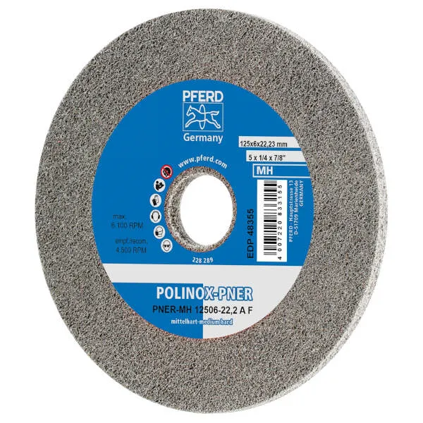 Ruote abrasive compatte PNER-MH 12506-22,2 A F