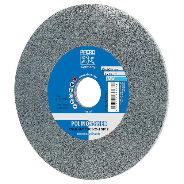 Ruote abrasive compatte PNER-MW 15003-25,4 SiC F