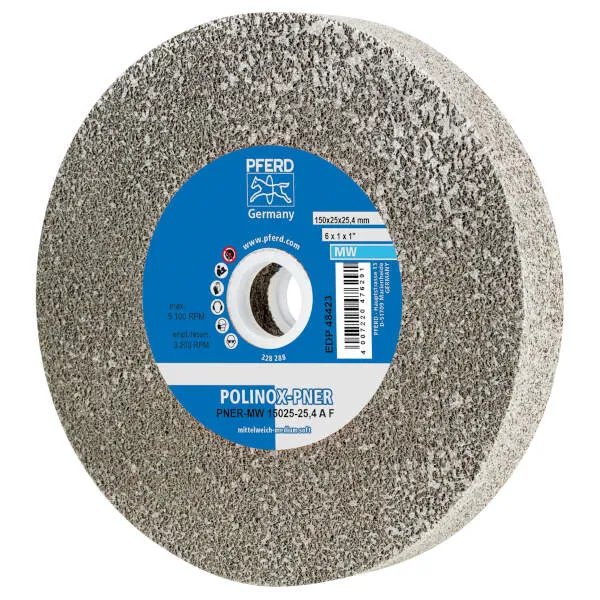 Ruote abrasive compatte PNER-MW 15025-25,4 A F