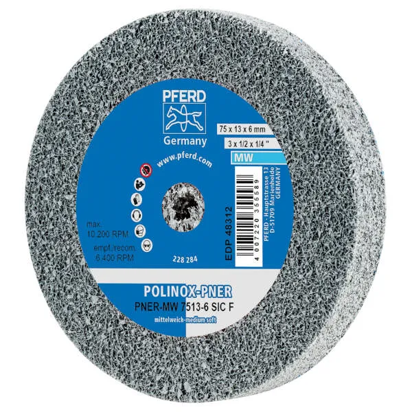 Ruote abrasive compatte PNER-MW 7513-6 SiC F