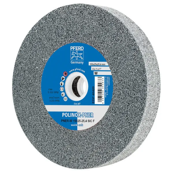 Ruote abrasive compatte PNER-W 15025-25,4 SiC F
