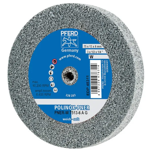 Ruote abrasive compatte PNER-W 7513-6 A G