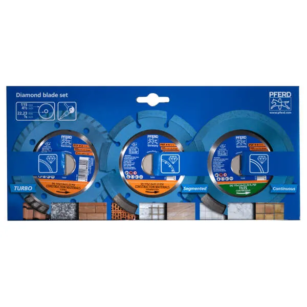 Dischi da taglio diaman. SET 115x1,6/1,9x22,23 PSF