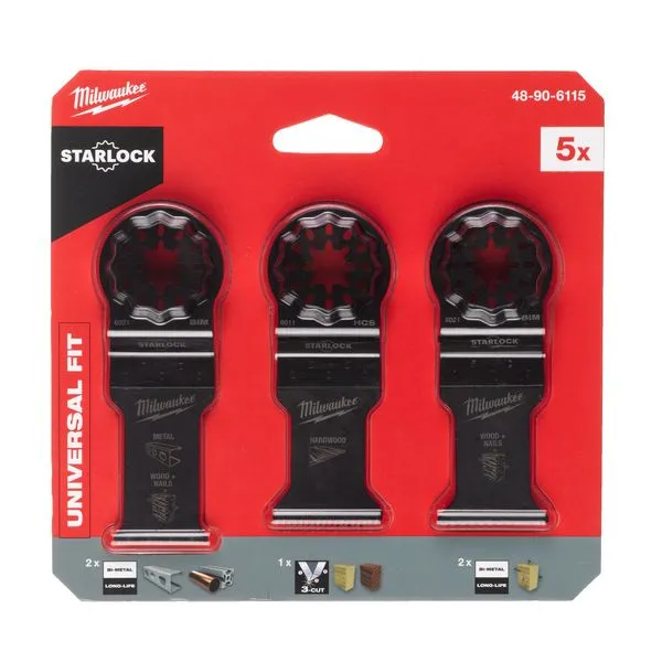 Set lame multifunzione per legno e metallo Set lame multifunzione per legno e metallo