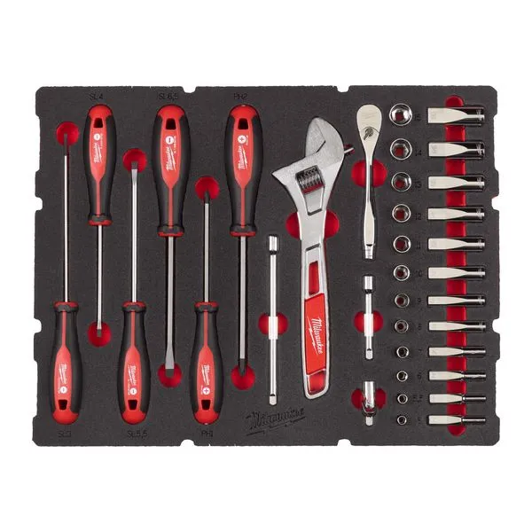 Set cricchetto e bussole 1/4 modulo morb. PACKOUT