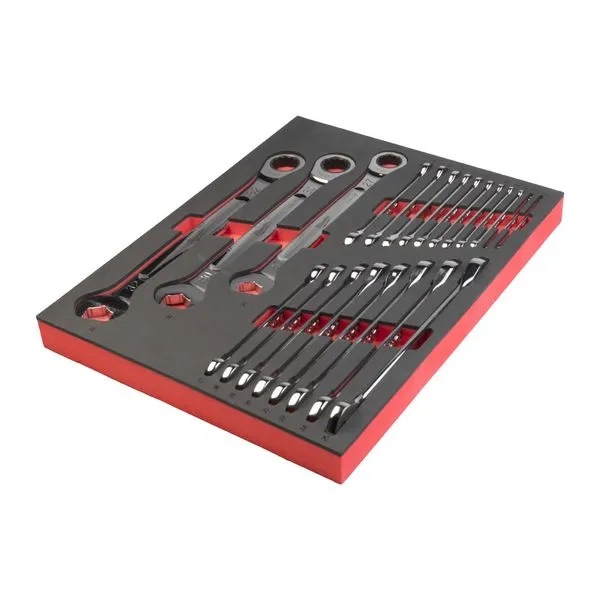 Set chiavi combinate cricchetto comp. modulo morb.