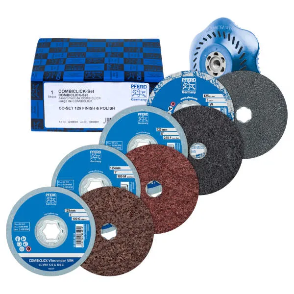 Set di Dischi fibrati CC-SET 125 FINISH und POLISH Set di Dischi fibrati CC-SET 125 FINISH und POLISH
