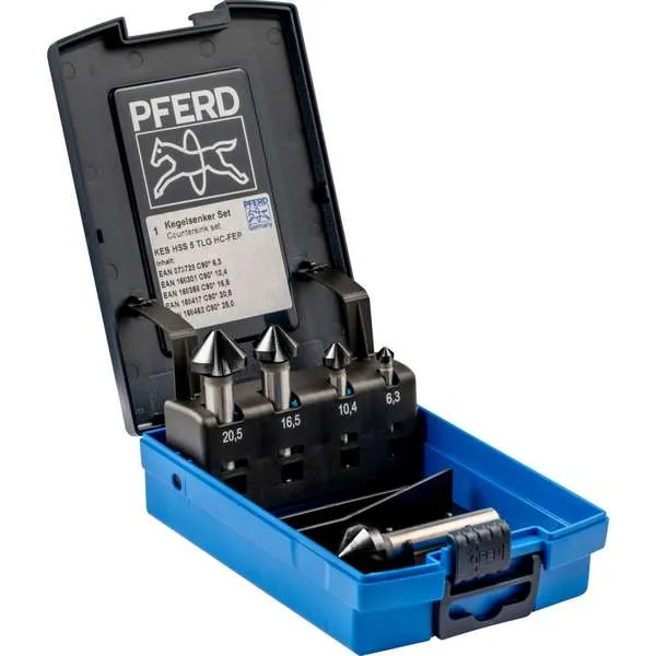 Set 5 Svasatori PFERD KES HSS DIN 335 C 90 HICOAT
