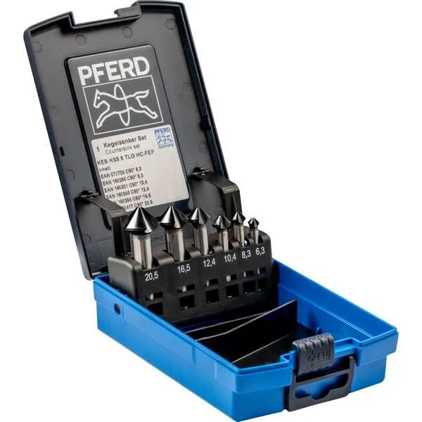 Set 6 Svasatori PFERD KES HSS DIN 335 C 90 HICOAT
