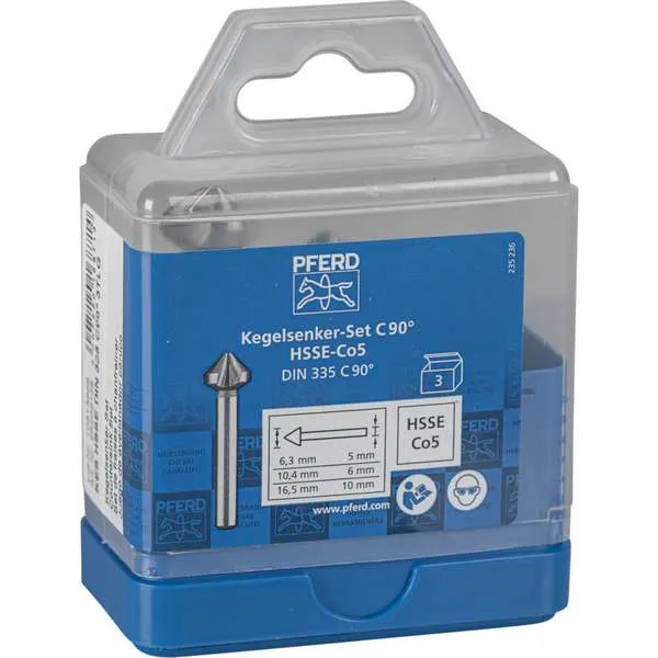 Set 3 Svasatori PFERD KES HSS Co5 DIN 335 C 90