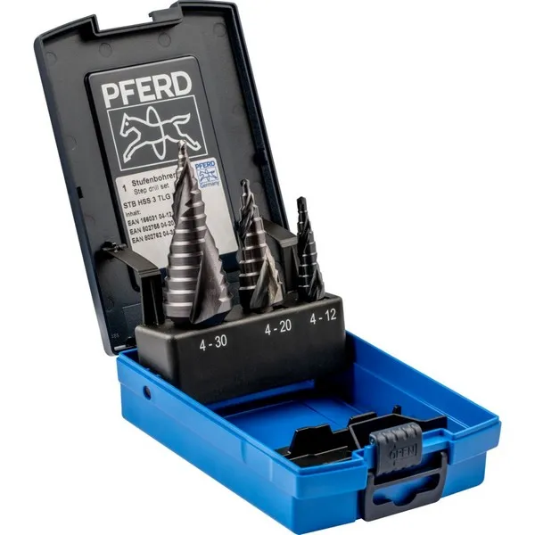 Set di 3 Punte a gradini PFERD STB HSS 3 tlg HC-FE