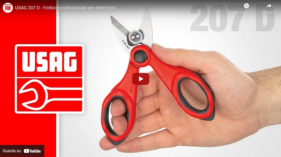 USAG 207 D - Forbice professionale per elettricisti
