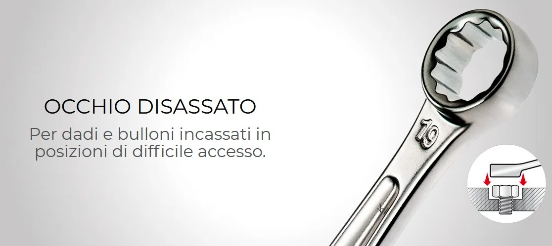 Chiave combinata 285 - Occhio disassato
