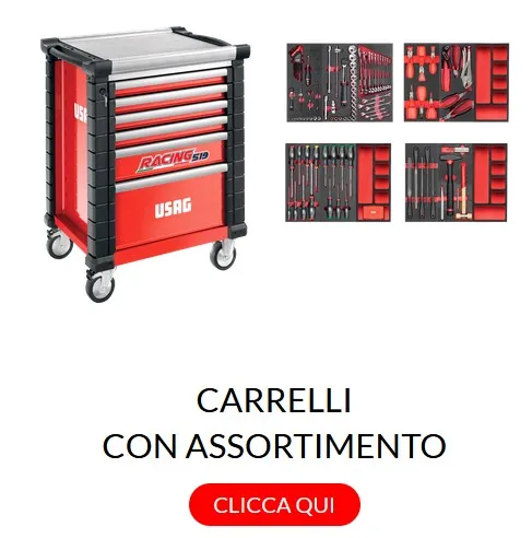Carrello Usag Racing 519 con assortimento