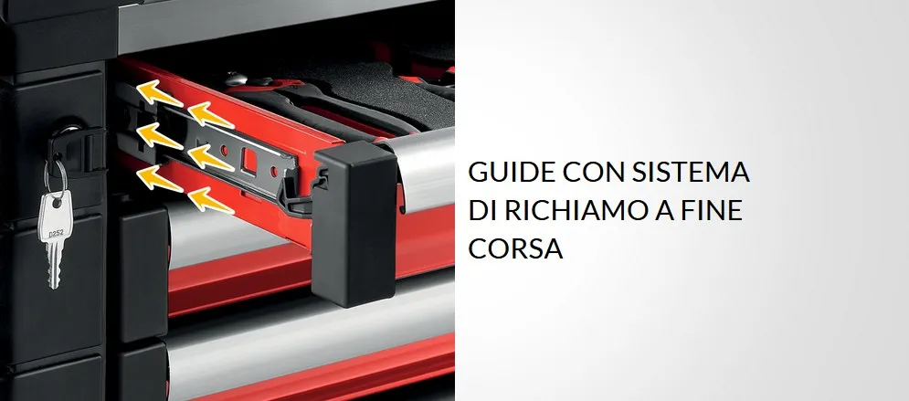 Carrello Usag Racing 519 Guide con richiamo di fine corsa Carrello Usag Racing 519 Guide con richiamo di fine corsa