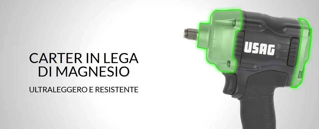 Carter in lega di Magnesio, ultraleggero e resistente Carter in lega di Magnesio, ultraleggero e resistente