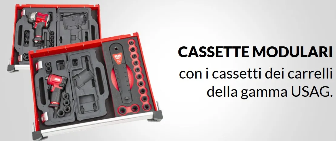 Cassette Modulari con i cassetti dei carrelli della gamma USAG Cassette Modulari con i cassetti dei carrelli della gamma USAG